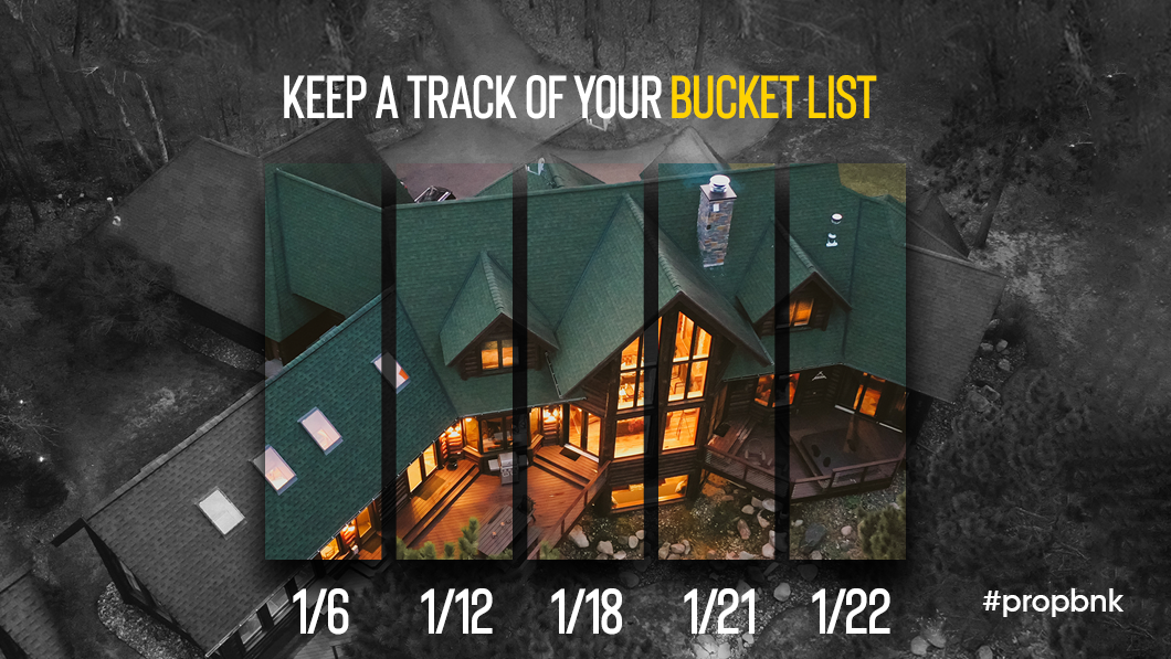 Keep a track of your bucket list